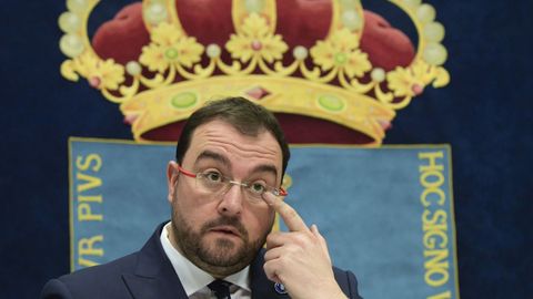 El presidente del Principado, Adrián Barbón
