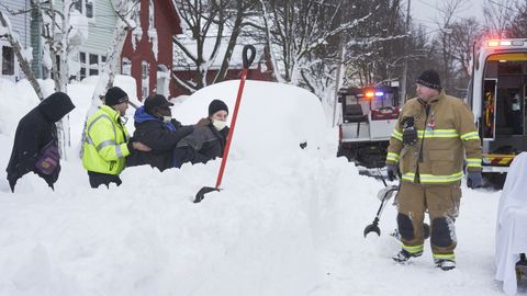 Acumulaciones de nieve en Buffalo