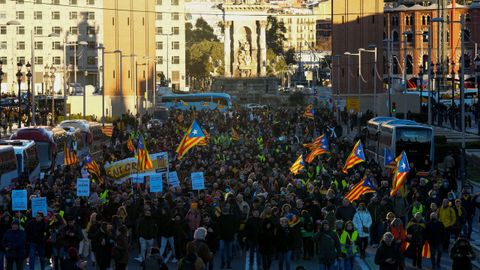 Manifestacin en Barcelona