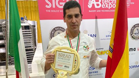 Samuel Suarez junto a sus compaeros en el campeonato internacional Bread in the city