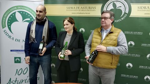 Rueda de prensa para presentar el balance de sidra DOP en Asturias