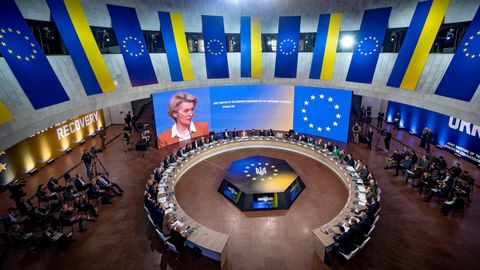 Cumbre de la UE y Ucrania celebrada en Kiev a principios de febrero.