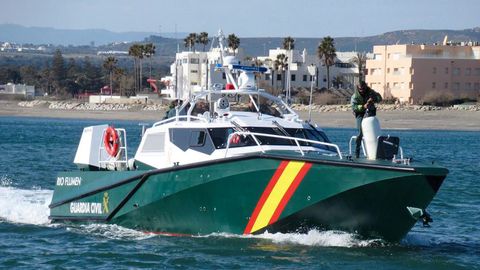 Una embarcación de la Guardia Civil en Algeciras.