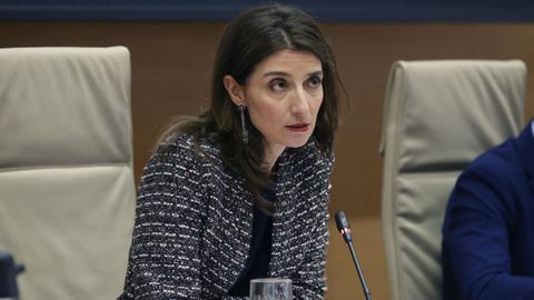 La ministra de Justicia, Pilar Llop, hoy ante la Comisión de Justicia del Congreso.