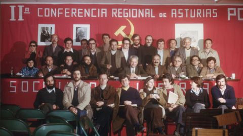 II conferencia PCE en Asturias, Sama de Langreo Abril 1977