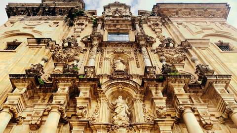 Fachada de la Iglesia de Santa Mara,en Lourenz