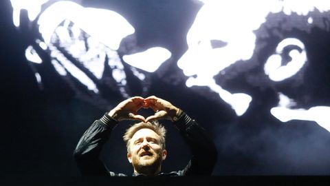 David Guetta en una actuación en Santiago en el 2019