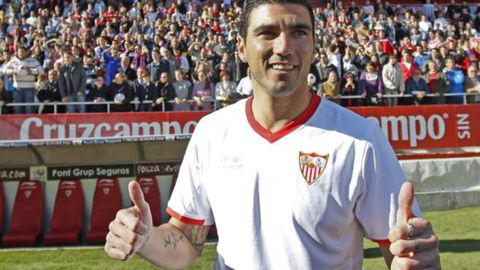 Jos Antonio Reyes.Jos Antonio Reyes con la camiseta del Sevilla