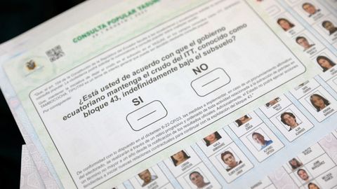 Papeleta para la votacin en el referendo