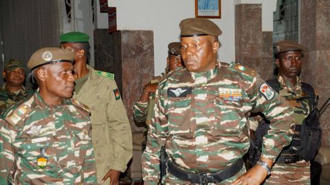El general Abdourahmane Tiani, el nuevo jefe del gobierno de Nger tras el golpe de Estado del pasado julio