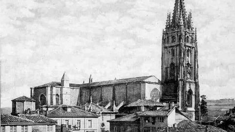 Vista de la Catedral de Oviedo