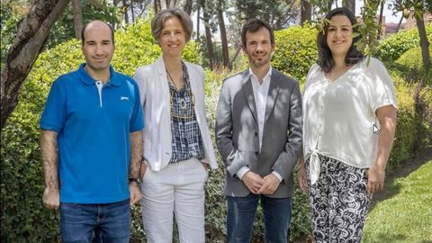 Alberto Sánchez-Aguilera, Liset Menéndez de la Prida, Manuel Valiente y Mariam Al-Masmudi Martín, de izquierda a derecha.