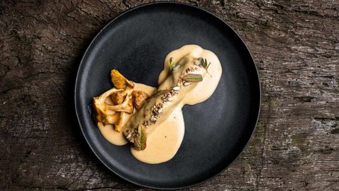 Plato elaborado en la cocina de Andrade