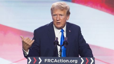 Donald Trump, en un acto reciente en Washington