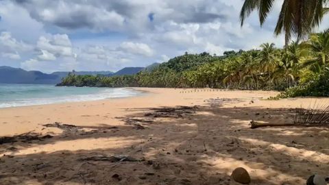 En la península de Samaná hay muchas playas vírgenes que el ovetense Santi anima a descubrir con las excursiones que organiza