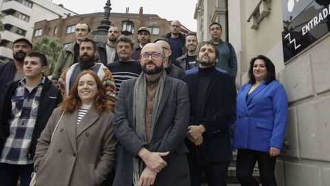 Encuentro entre cineastas asturianos con el director del Festival de Cine de Gijn, Alejandro Daz Castao