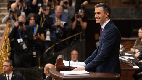Pedro Sánchez, investido presidente.