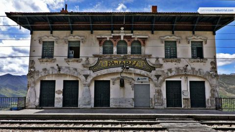 Estacin de tren en el puerto de Pajares