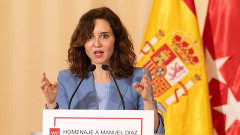 La presidenta de la Comunidad de Madrid, Isabel Daz Ayuso