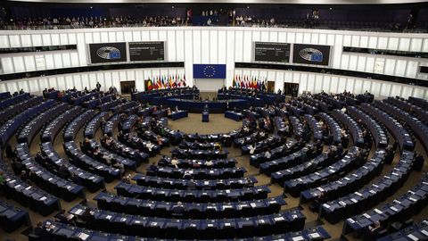 Vista general del pleno del Parlamento Europeo