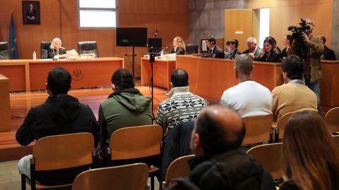 Los acusados por la muerte de una menor de 14 aos en un descenso por el ro Cares en julio de 2020 al inicio del juicio en Oviedo