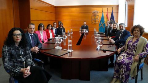El nuevo Consejo de Gobierno del Principado de Asturias tras la remodelacin.