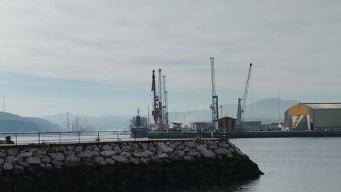 Vista del puerto de Avils