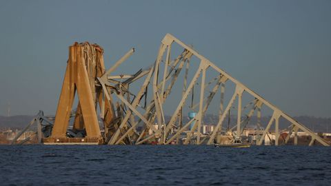 As qued el puente, el mayor de Baltimore, tras el derrumbe