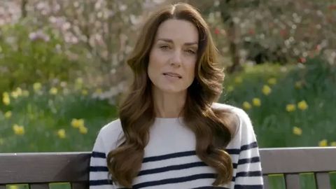 Kate Middleton, en un fotograma del vdeo en el que anunci que padece cncer