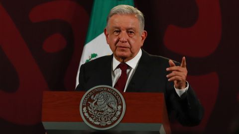 El presidente mexicano, Andrs Manuel Lpez Obrador, el mircoles durante su rueda de prensa matutina.