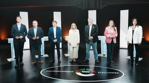 Los candidatos a las elecciones vascas, antes del debate