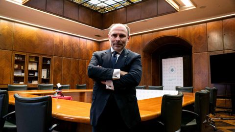 Ignacio Villaverde, rector en funciones de la Universidad de Oviedo y candidato a la reeleccin.