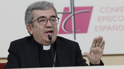 El presidente de la Conferencia Episcopal y arzobispo de Valladolid, Luis Argello, el pasado mes de marzo