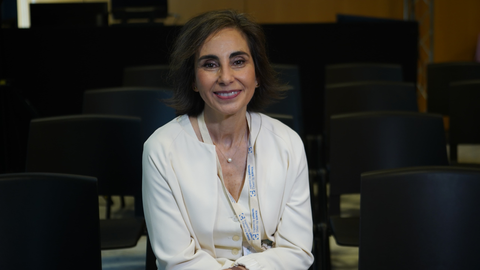 Yolanda Gilaberte, presidenta de la Academia Espaola de Dermatologa y Venereologa, en el Congreso Nacional de Dermatologa que se est celebrando esta semana en Madrid.