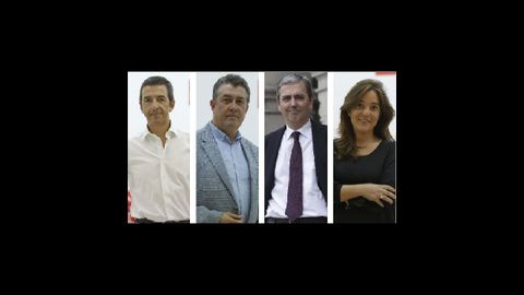 Precandidatos a las primarias del PSOE Corua
