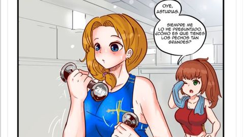 Un segmento de la tira c�mica de manga que tiene a Asturias como protagonista