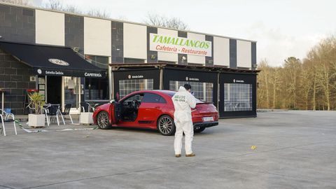 El tiroteo tuvo lugar en la cafetería de la estación de servicio