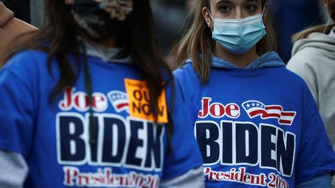 Simpatizantes de Joe Biden