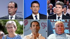 Los candidatos del Partido Socialista Francs