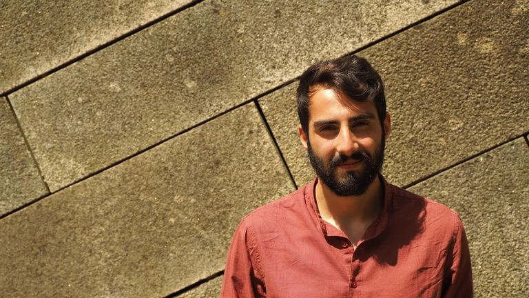 O escritor e xornalista Pablo J. Rañales (Mugardos, 1999).