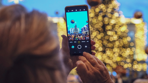 Luces de navidad en Gijón