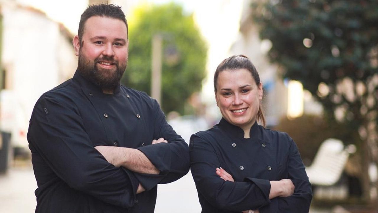 Las imgenes del acto de despedida del buque logstico australiano.Presentacin en Fitur