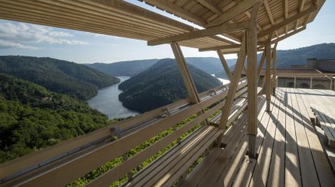 El meandro de Cabo do Mundo es uno de los parajes más fotografiados de la Ribeira Sacra