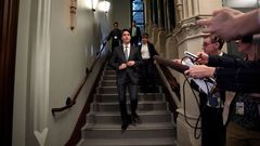 Justin Trudeau, a su llegada al Parlamento