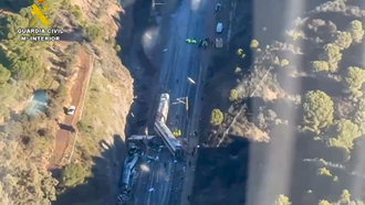 Im�genes a�reas de la zona del accidente en Adamuz, C�rdoba