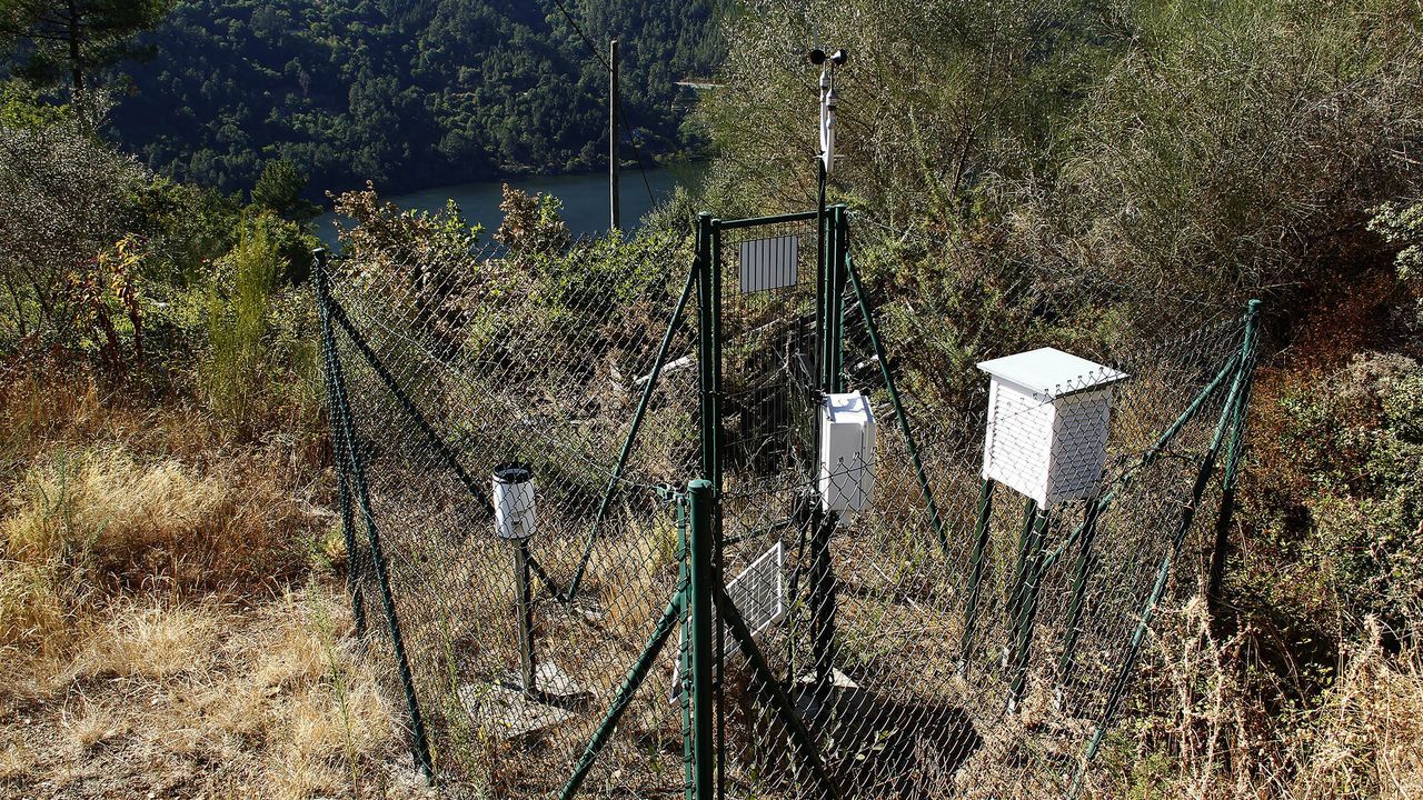 Estacin meteorolgica de MeteoGalicia en A Mllara, en el municipio de Pantn