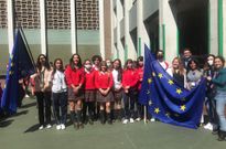 El CODEMA celebrando el d�a de Europa con la Consejera de Educaci�n