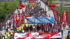 Manifestacin del Primero de Mayo en Asturias