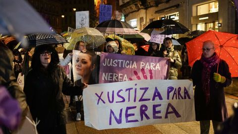 En la manifestacin del 8M en Ourense pidieron justicia para Nerea Ael