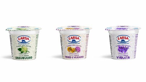 Nuevos sabores de yogures de flores de Larsa